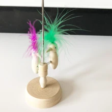 INGODI милые дятлы фигурка животного деревянные игрушки с стальной палкой