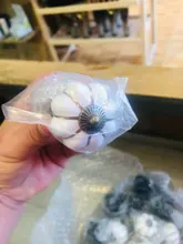 KAK de calabaza de cerámica de 40mm cajón perillas tiradores de puertas de armario agujero manijas del gabinete con tornillos manijas de muebles