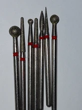 Juego de brocas de diamante para uñas, cortadores de manicura, piedra de cerámica de silicona, fresa eléctrica para máquina de manicura y pedicura, 6/7