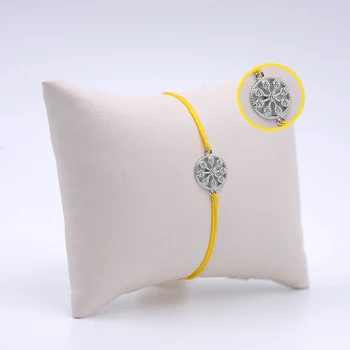 

Handmade Yellow Women Silver Bangle Skybco02104