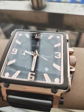 Reloj deportivo para hombre, cronógrafo de cuarzo, con Esfera Grande cuadrada de cuero, marca superior de lujo, a la moda, resistente al agua, nuevo, 2021