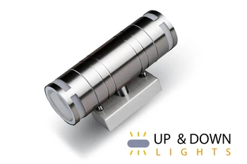 

Wall lamp sconces Cilindrato attack GU10 IP44 casing silver double lighting 2 sides SKU-7504