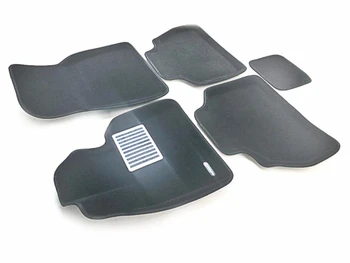 

Textile 3D mats euromat3d luxe in the salon for BMW X7 (G07) (2019-) with a metal heel