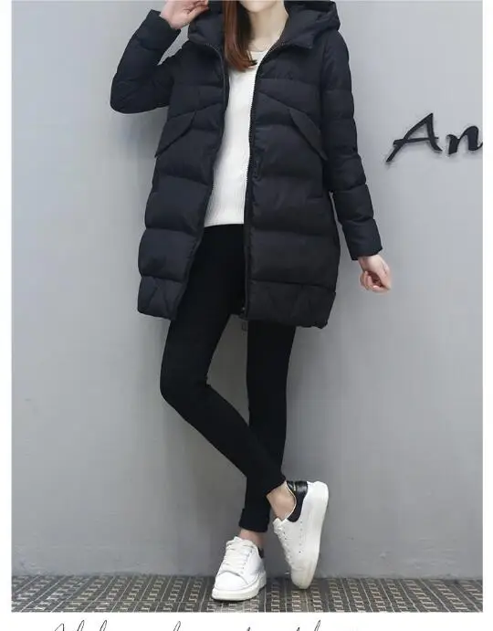 nouvelle mode hiver vestes et manteau en coton veste Para capuche coton fourrure col manteau femmes vêtements d'ext érieur chau
