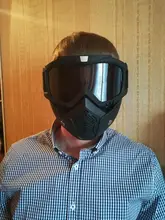 Máscara de esquí para hombre y mujer, gafas de seguridad con filtro para la boca a prueba de viento y de Motocross