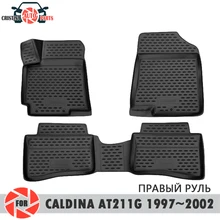 Коврики для toyota caldina AT211G GDM 1997~ 2002 коврики Нескользящие полиуретановые грязезащитные внутренние аксессуары для стайлинга автомобилей