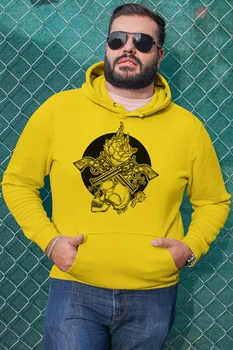 

Angemiel Wear Death Yellow Men 'S Hooded Sweatshirt