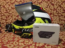 LEXIN-Intercomunicador con bluetooth 5,0 para casco, auriculares resistentes al agua de 1200m para 2 conductores de 6 colores, modelo LEXIN ET COM, 1 unidad