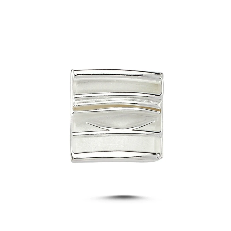 

Silver 925 Sterling Sterling Square Wrinkled Pendant