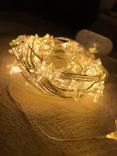 Fairy-Lights Battery-Operated Party-Use Copper 60-Star Outdoor LED Xmas Long for Silver-Color