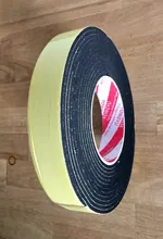 Fuerte adhesión EVA negro esponja cinta espuma goma anticolisión tira de sellado 1, 2, 3mm de espesor