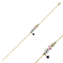 Серебряный 925 пробы браслет с кубическим цирконием