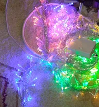 Icicle-String-Lights Led Curtain Christmas-Fairy-Lights Garland Outdoor Party/garden-Decoration