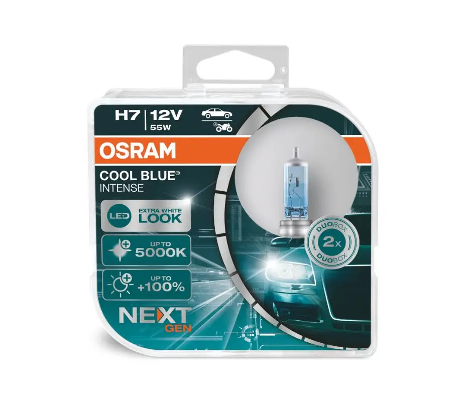 Auto Bulb kit H7 55w/12v px26d cool blue intense (Next Generation) 5000 K 2 PCs 64210cbn-hcb | Автомобили и мотоциклы