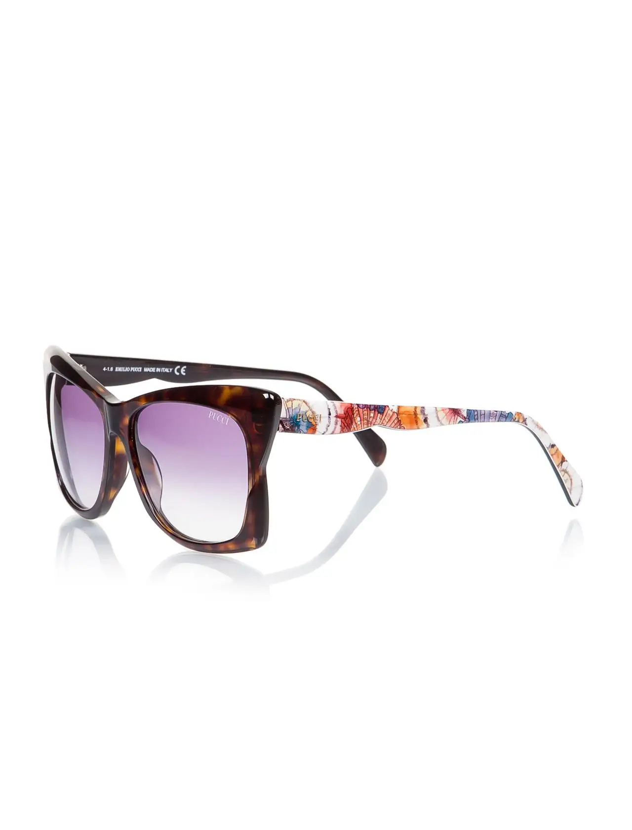 

Women's sunglasses ep 0050 52z bone Brown organic butterfly cat eye 59-16-140 emilio pucci