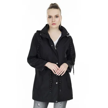

Pique Hooded Seasonal Coat WOMEN COATS 497ASEL