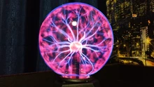 Lighting Decor Touch-Lamp Plasma-Ball Crystal Led-Night-Light Christmas Novelty Magic
