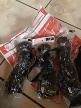 Extensiones de cabello humano rizado brasileño, mechones de pelo Remy de color natural, 1/3/4 unidades, 8-28