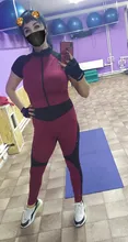 Mono ajustado de poliéster con cremallera para mujer, traje elegante para Fitness, manga corta elástica, nuevo