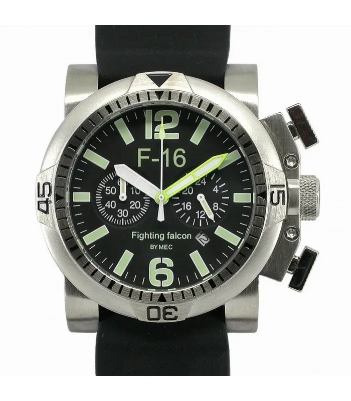 MEC MILITARY EUROPEAN COMPANY WATCH CHRONO QUARTZ F-16 FIGHTING FALCON -  AliExpress Watches