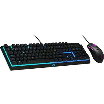

COOLER MASTER MS110 - Kit keyboard/mouse (Semi-Mechanical Gaming RGB - QWERTY (PC/consoles)-Mouse (3200 dpi, RGB) - Bla