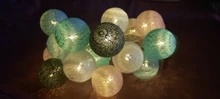 Cotton Balls Lights Lighting-Decoration Led-Fairy-Garland Leds Bedroom Holiday Christmas-Party