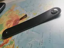 128mm Leather Dresser Handle Wardrobe Drawer Pulls Equipment Cabinet Kitchen Handle Black