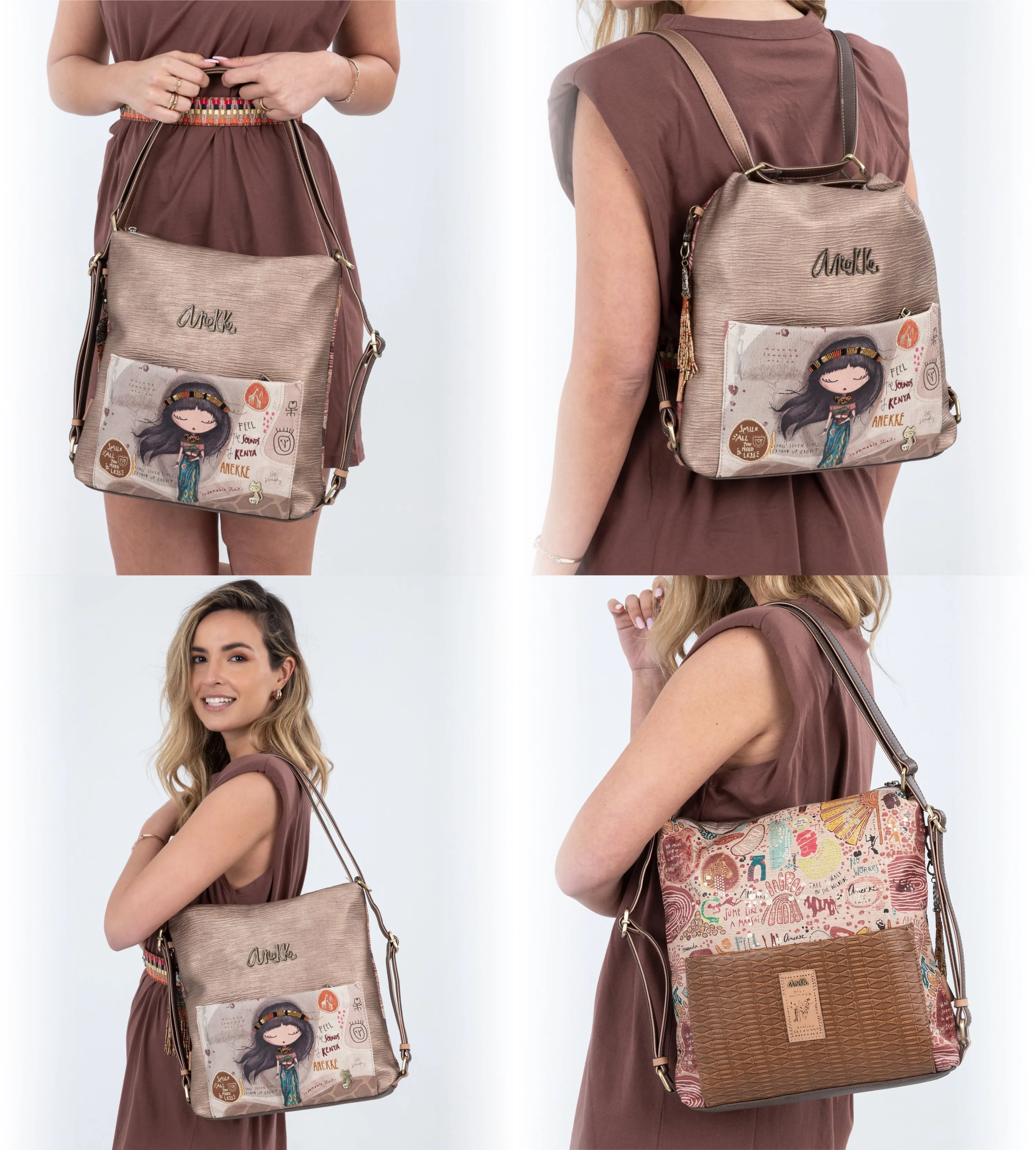 Bolso mochila Anekke Change the world