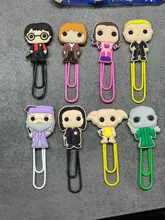 Marcapáginas de película para libros, Clips de papel para maestro de la escuela, punto de libro suministros de oficina, amigos, regalo de Navidad, 8 Uds.