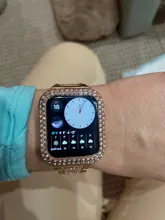 Funda de diamante para Apple Watch 5, 44mm, 40mm, iWatch Series 4, protector de pantalla, funda de PC para Apple Watch 3, 38mm, 42mm