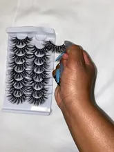 SEXYSHEEP-pestañas postizas 3D, 5/8/10 pares, naturales, voluminosas, maquillaje