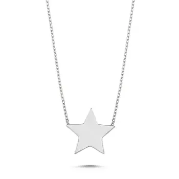 

Angemiel 925 Silver Star Necklace-Rhodium Plated