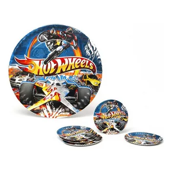 

Set of 5 Plates Hot Wheels Cardboard 113660