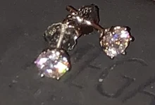 Stud-Earrings Wedding-Jewelry Sparkling Moissanite Top-Quality OEVAS Women 100%925-Sterling-Silver