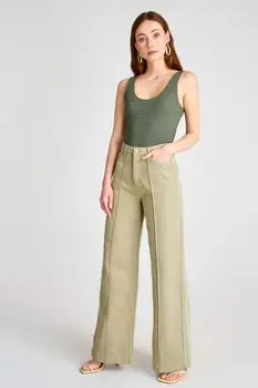 

Trendyol Stitch Detail High Bel Wide Leg Jeans TWOSS20JE0411