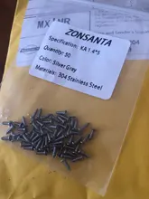 ZONSANTA-tornillos de rosca de acero inoxidable, M1.4, M1.7, M2, 3, M2.6, M3, M4, M5, M6, 304
