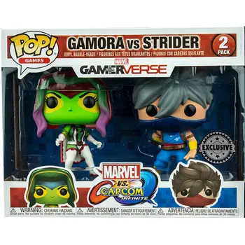 

Set 2 POP figures Capcom vs Marvel Gamora vs Strider Exclusive