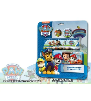 

BLISTER 5 PCS WITH ESTUHE CLAMSHELL 3D PAW PATROL