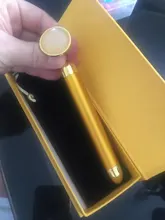 Massager Roller-Ball Skin-Care Face-Lifting Beauty-Bar Gemstone Golden-Vibrating Energy