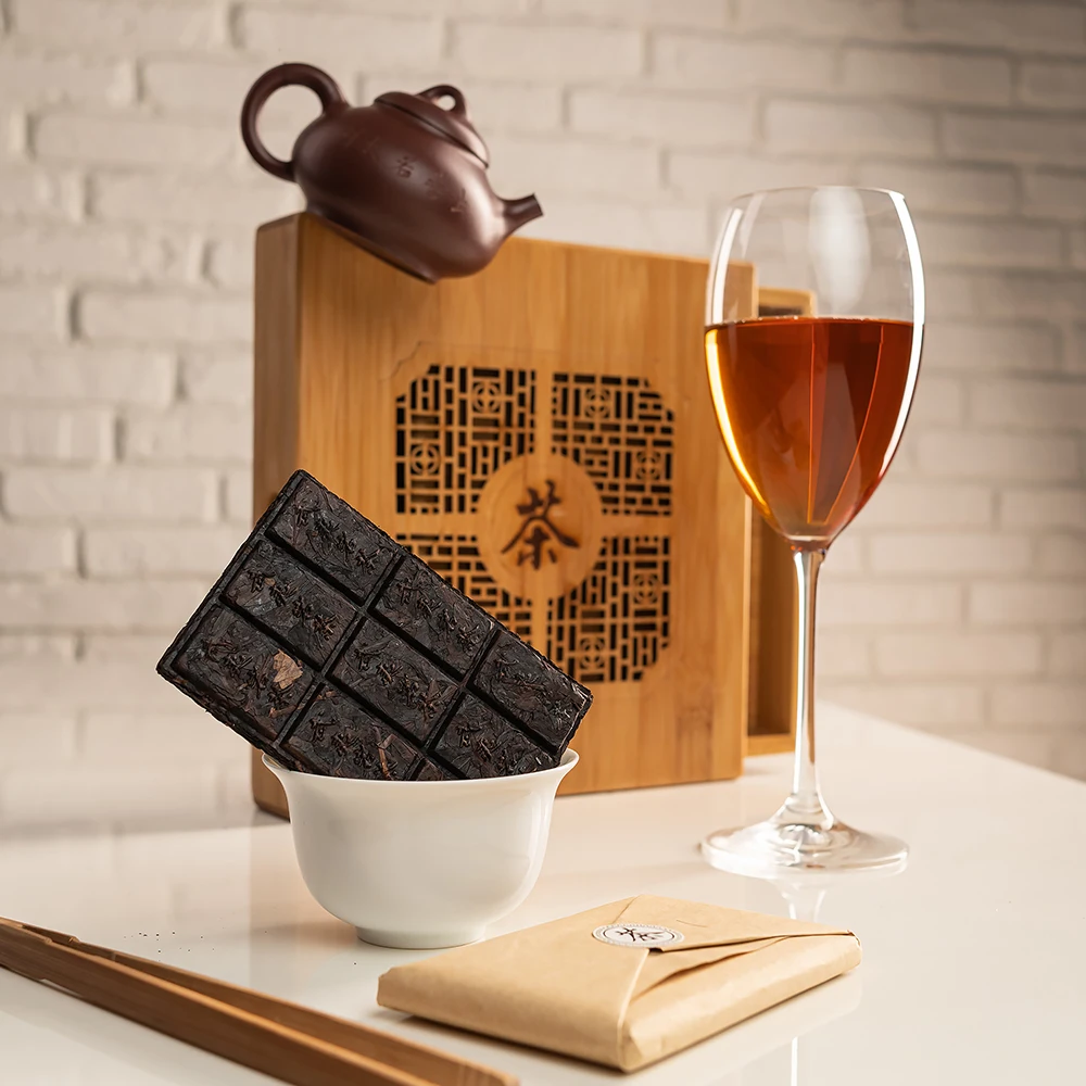 Oolong Tea Da Hong Pao, Big Red Robe, brick 100 grams. Chinese Tea Da Hong Pao Tea, Oolong Tea, Oolong Black, Oolong tea premium, Oolong tea top grade, Oolong tea leaf, Oolong tea green tea, Oolong tea 150g