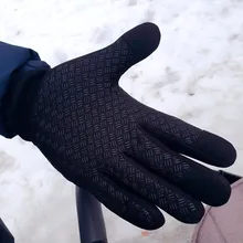 Running-Gloves Fleece Sports VEQKING Cycling Touch-Screen Anti-Slip Skiing Warm Winter