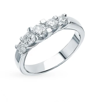 

Gold ring with diamonds sunlight sample 585