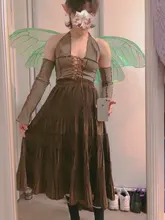 OHRYIYIE-Falda plisada de terciopelo para mujer, falda larga Vintage de Color liso, elegante, de cintura alta, para Otoño e Invierno