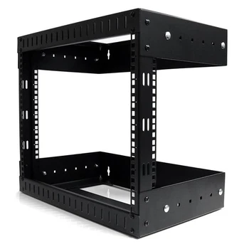 

Rack Cupboard Open Frame Wall Mount Wall Mount 2 Columns 8U Adjustable Depth