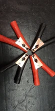 2Pcs Red+Black Car Alligator Clips Battery Clamps Crocodile Clip 100A Aligator Clips