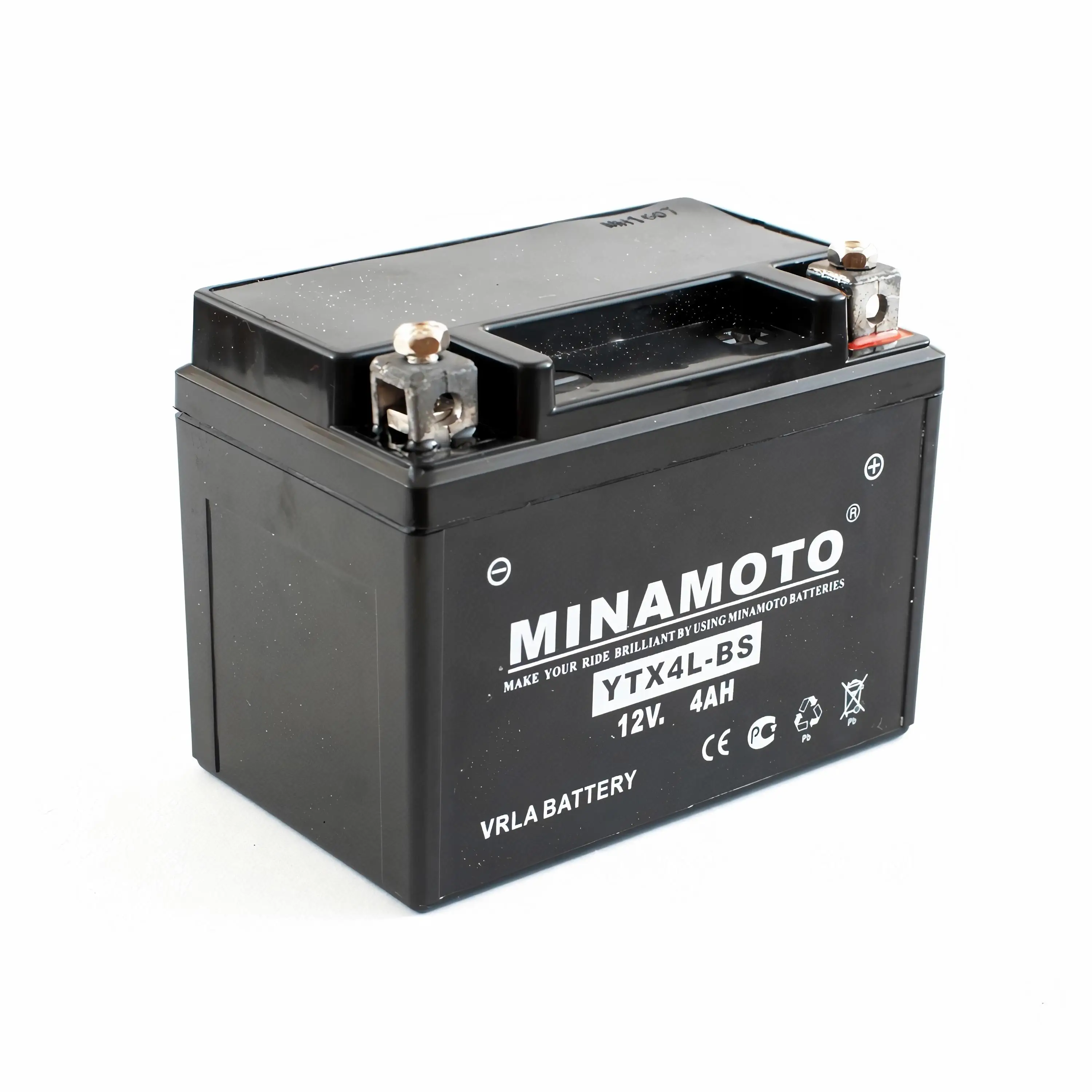 Мото аккумулятор MINAMOTO YTX4L-BS стартерный для мотоцикла скутера мопеда (12 вольт 4000 mah
