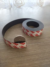 1 metro / lote imán de goma 10*1 20*1 30*1 mm cinta magnética flexible autoadhesiva cinta magnética de goma ancho 10X1mm  20X1 mm  30X1 mm