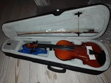 TONGLING-violín de madera maciza con acabado mate para niños, caja para principiantes, cuerdas para arco silenciosas, 4/4, 3/4, 1/4, 1/8