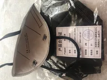 Mascarillas ffp2 de 6 capas, máscara respiradora de protección, fpp2, KN95, 98% de filtro, color negro y gris