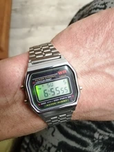 Reloj Digital electrónico para hombre y mujer, pulsera de hora con pantalla LED, diseño militar y Oro Retro